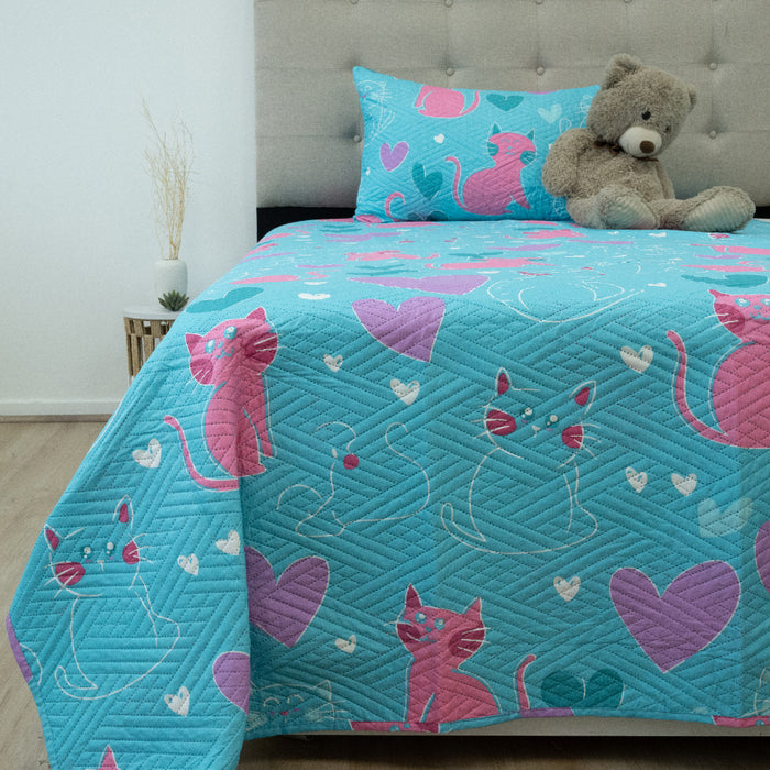 Quilt Hotpress Estampado Infantil  Colección Lúmina