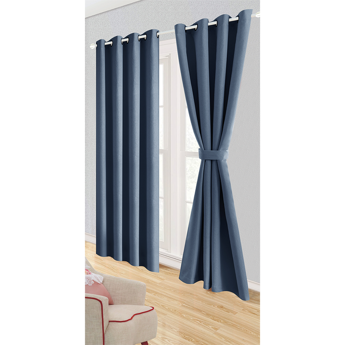 Juego de Cortinas TPU Mauve Argollas Ligne de Nuit Blackout - COMPRA MÍNIMA 10 UNIDADES