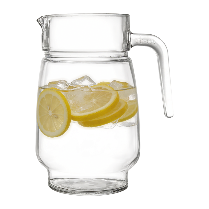 Set 7 Piezas Glassgow - Jarro Vidrio 1.3 Lts + 6 Vasos de Vidrio 210 ml - COMPRA MÍNIMA 12 UNIDADES (Copia)