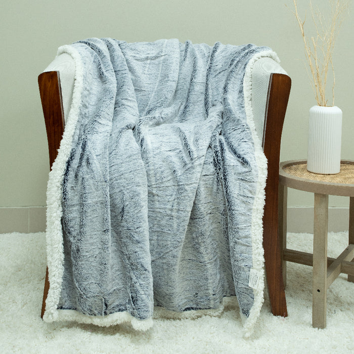 Manta Fluffy Deluxe con sherpa