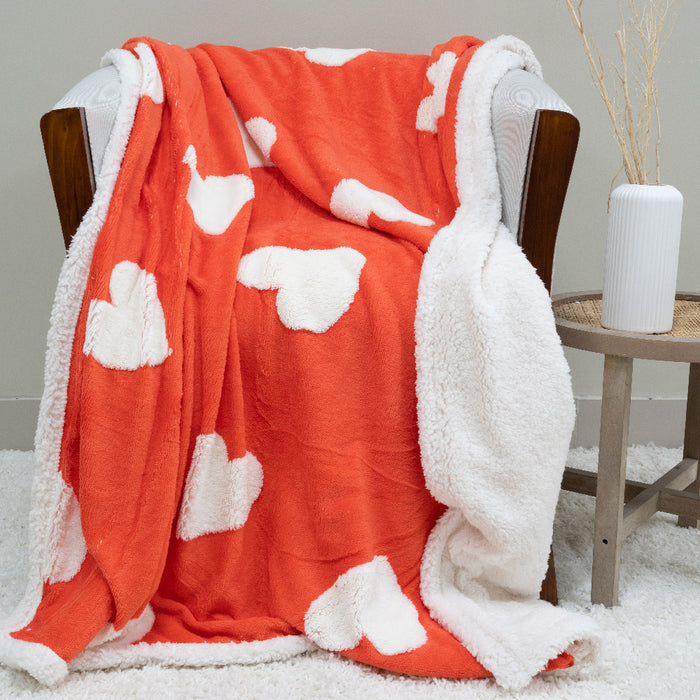 Manta Jacquard Two Tones Deluxe con Sherpa - COMPRA MÍNIMA 16 UNIDADES