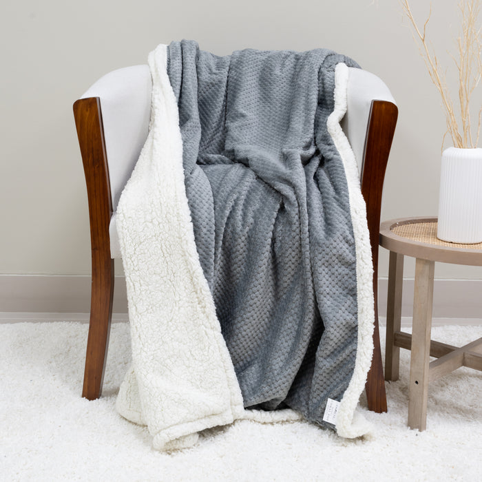 Manta Coral Pop Deluxe con Sherpa - COMPRA MÍNIMA 16 UNIDADES