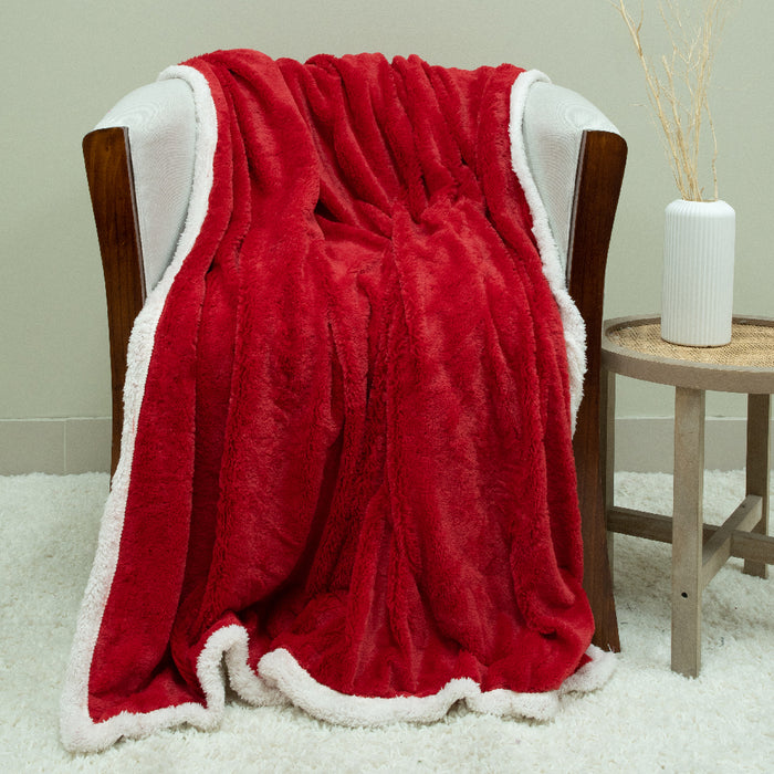 Manta Fluffy Deluxe con sherpa