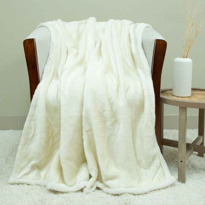 Manta Fluffy Deluxe con sherpa