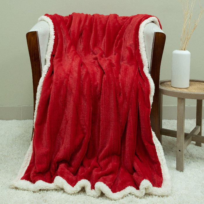 Manta Fluffy Deluxe con sherpa