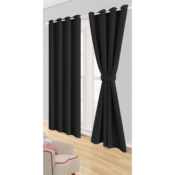 Juego de Cortinas TPU Mauve Argollas Ligne de Nuit Blackout - COMPRA MÍNIMA 10 UNIDADES