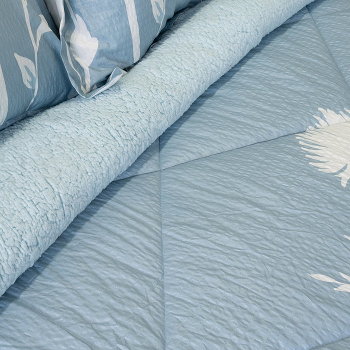 Plumón Estampado Outboss Deluxe con Sherpa Colección Nebula  - COMPRA MÍNIMA 6 UNIDADES en 1.5 Y 2.0 PLAZAS - COMPRA MÍNIMA 5 UNIDADES en 2.5 Y 3.5 PLAZAS