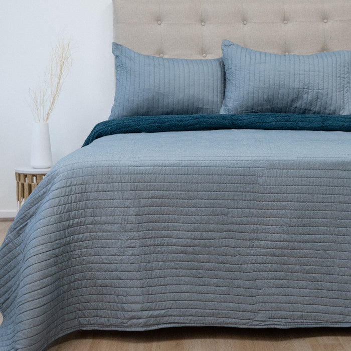 Quilt Hotpress Sena con Sherpa Colección Nebula