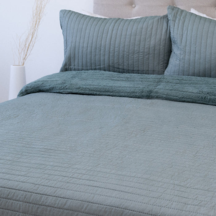 Quilt Hotpress Sena con Sherpa Colección Nebula