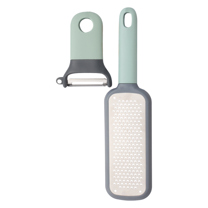 Set Cocina 2 Piezas: Pelador + Rallador Manual - COMPRA MÍNIMA 24 UNIDADES