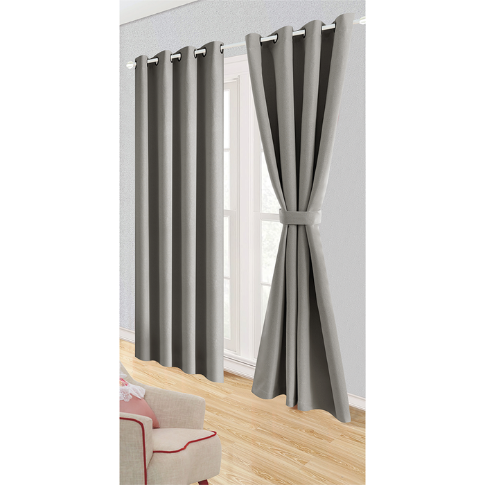 Juego de Cortinas TPU Mauve Argollas Ligne de Nuit Blackout - COMPRA MÍNIMA 10 UNIDADES