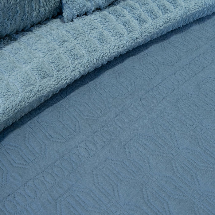 Quilt Hotpress Viena con Sherpa Colección Nebula