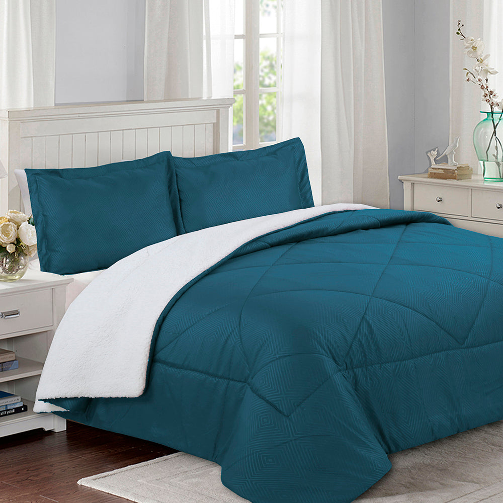 Ropa Quilt Sherpa Plumones Plazas Almacenes Paris Plumón